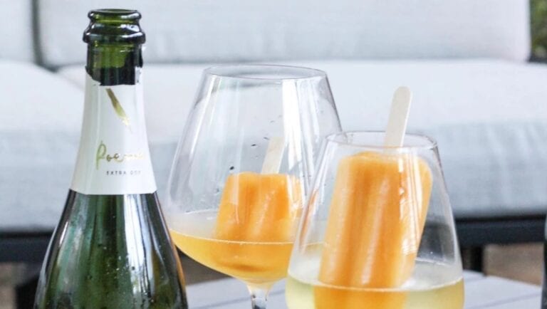 Easy Summertime Pairing: Peach Pops and Cava Poema Cava Peach Pop Bellini3