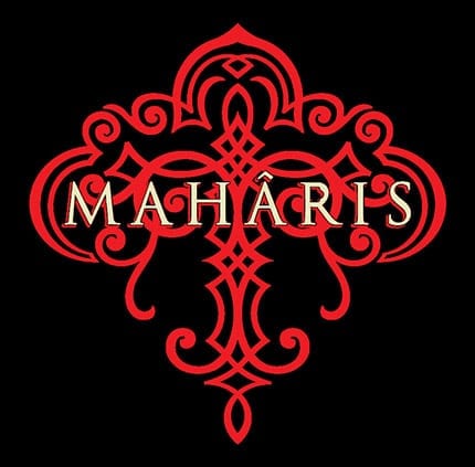 Feudo Maccari Maharis red wine label from Sicily, Italy