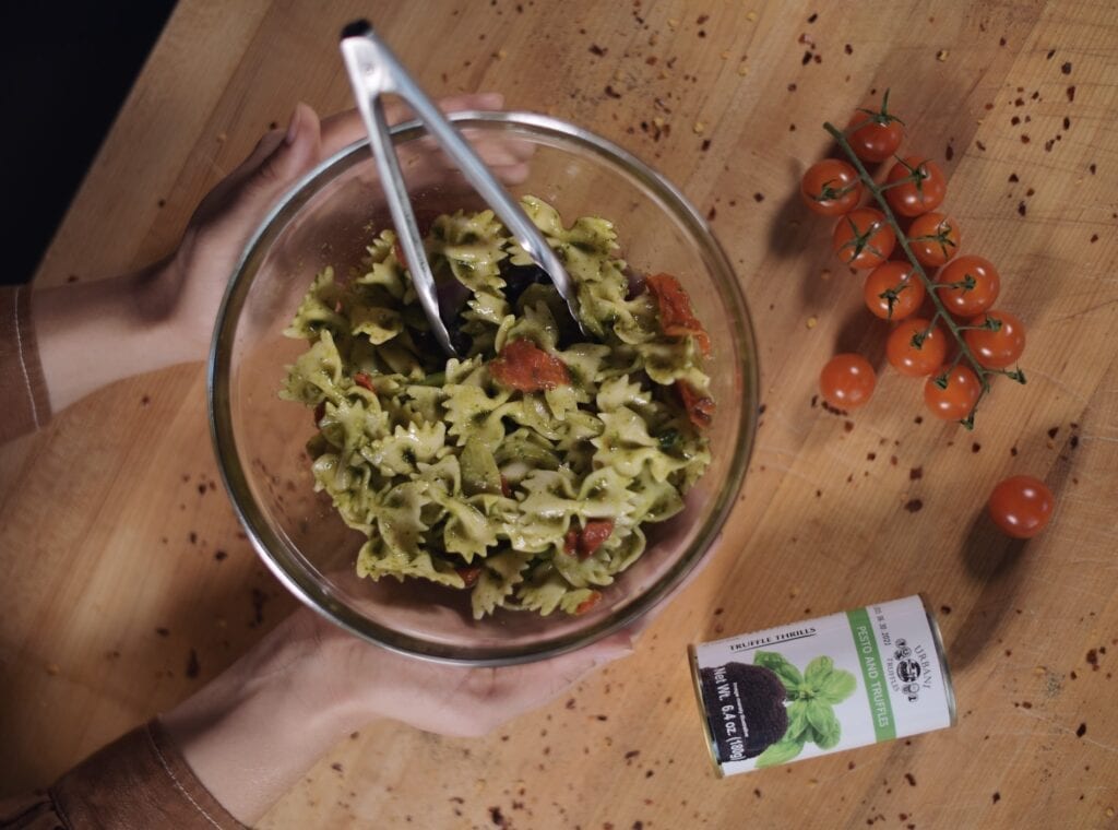 Easy Truffle Recipes for Fall and Back-to-School Pesto pasta