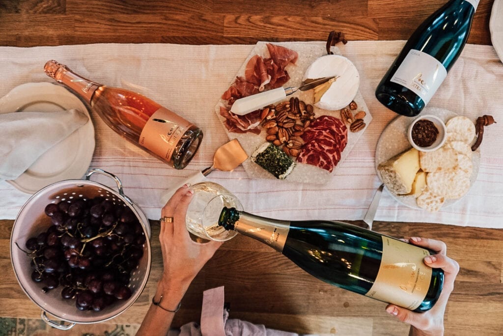 Simple Ways Cava Can Upgrade Your Next Casual Gathering Photo by Ashley Nelson Buyout. Cava, spread, Spanish, sparkling wine, wine and food pairings