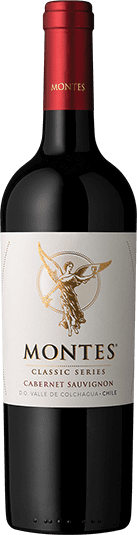 Montes Classic Cabernet Sauvignon Chile wine bottle