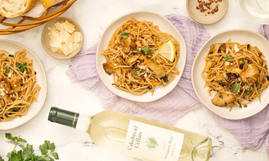 Vegan Shrimp Scampi and Sauvignon Blanc Vegan Shrimp Scampi