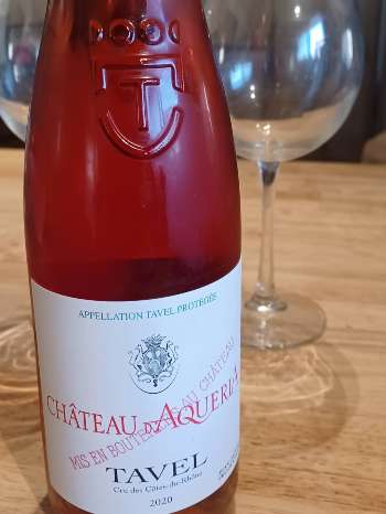 Chateau d'Aqueria Tavel Rose. Photo_ Camilla Mann