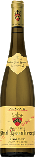 Zind-Humbrecht Pinot Blanc white wine bottle from Alsace, France