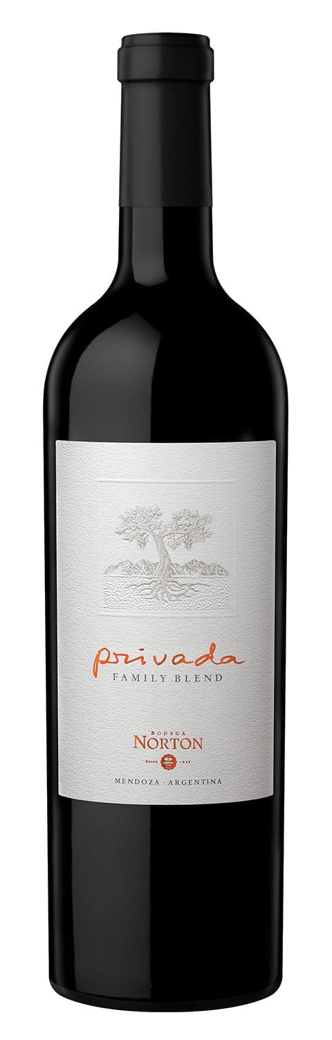 Red wine bottle, Argentina, Malbec, Merlot, Cabernet Sauvignon, Norton Privada Family Blend