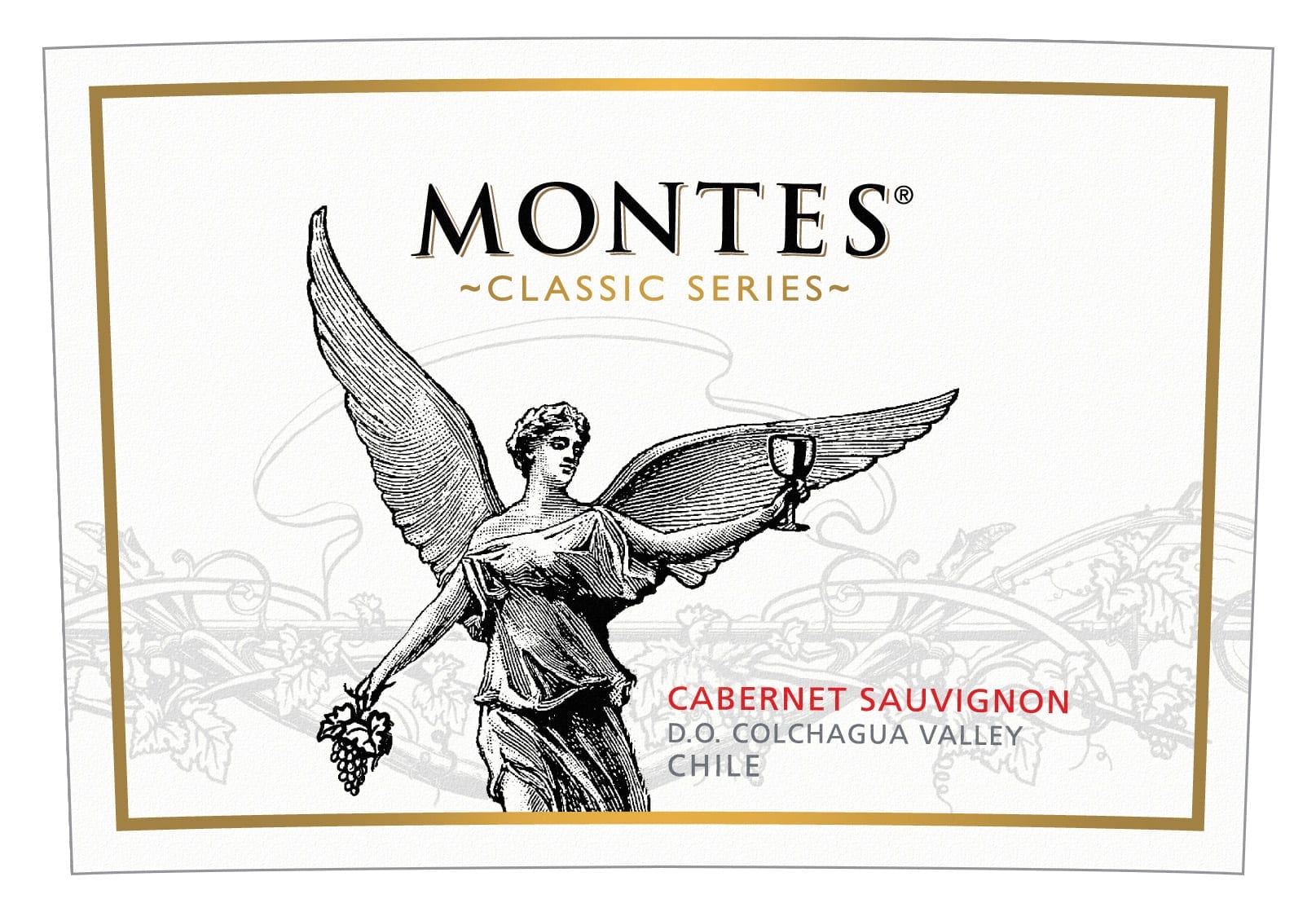 Wine Label Montes Classic Cabernet Sauvignon, Angel