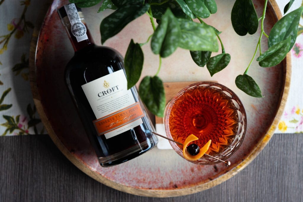 Port Boulevardier cocktail recipe with Croft Port