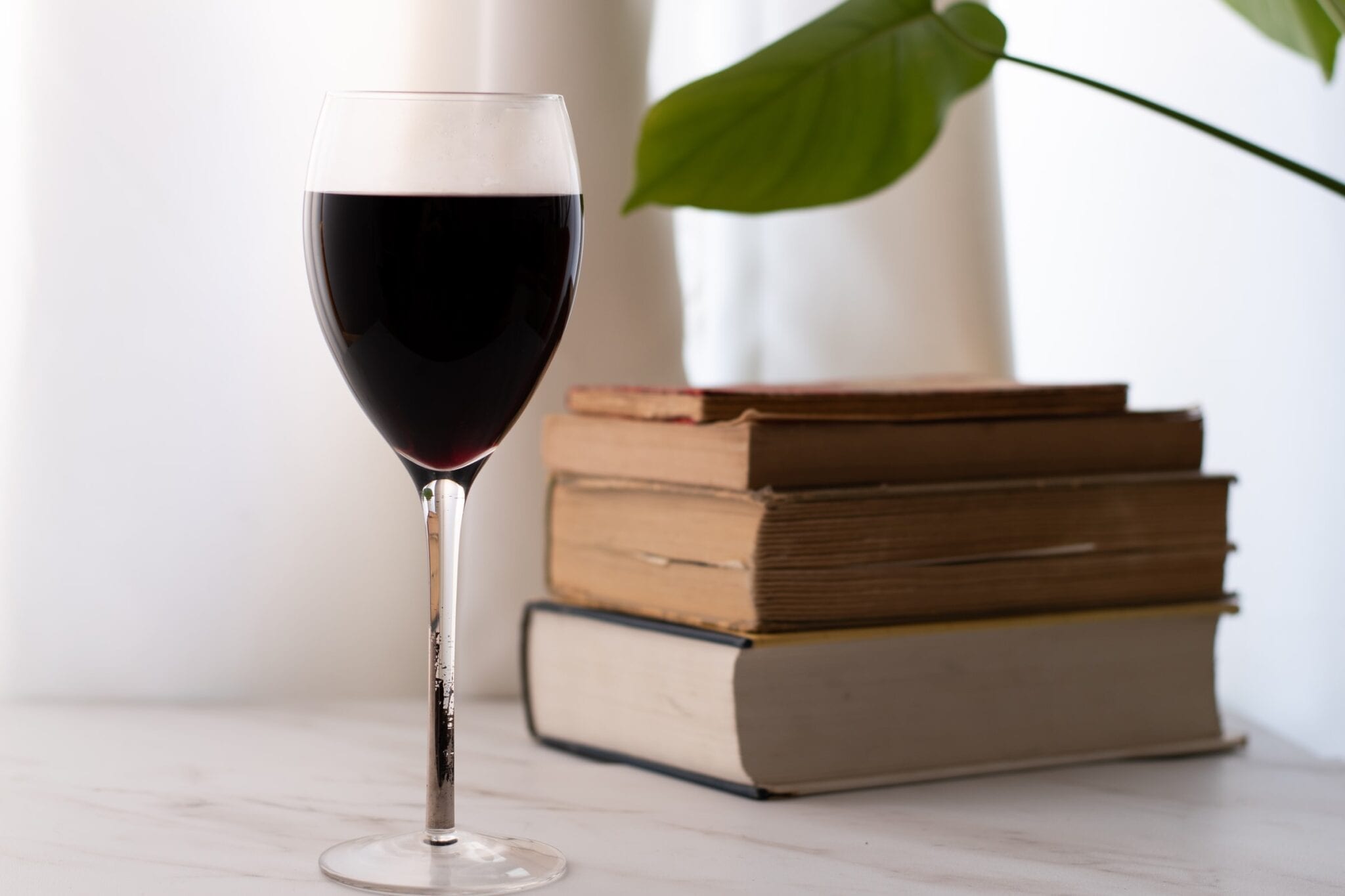 Wine books, reading. Photo by Kelly Visel, Unsplash