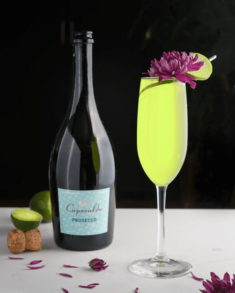 Prosecco cocktail - St. Patrick's Day