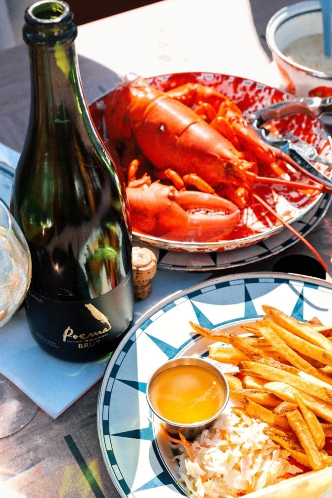 Poema Brut and seafood, Cava, wine and food