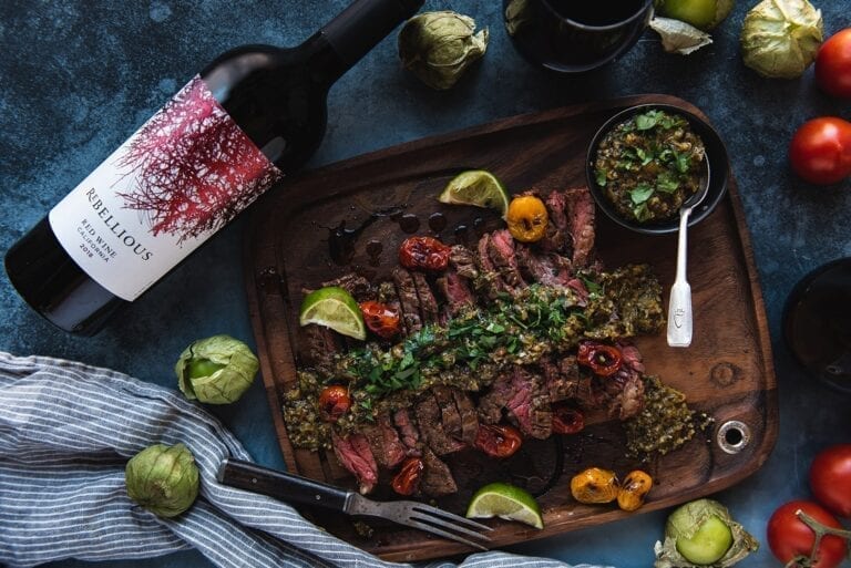 Rebellious wine and skirt steak recipe