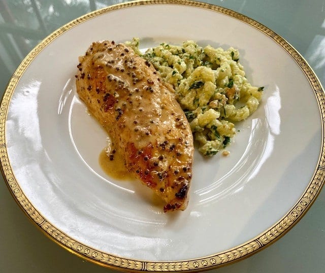 Mustard Cognac Chicken and Busiate Pasta