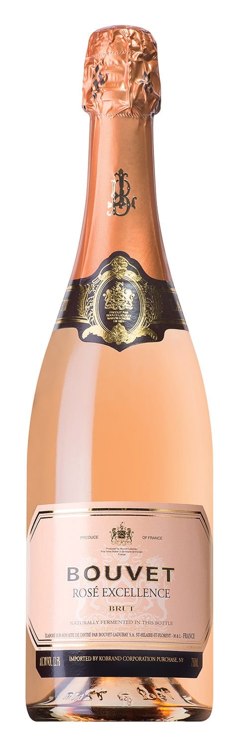 bouvet ladubay brut rose excellence wine bottle