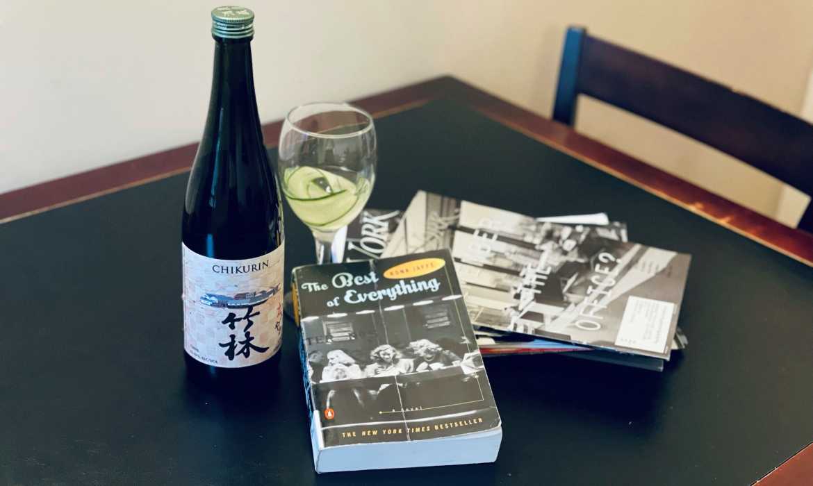 book and chikurin sake