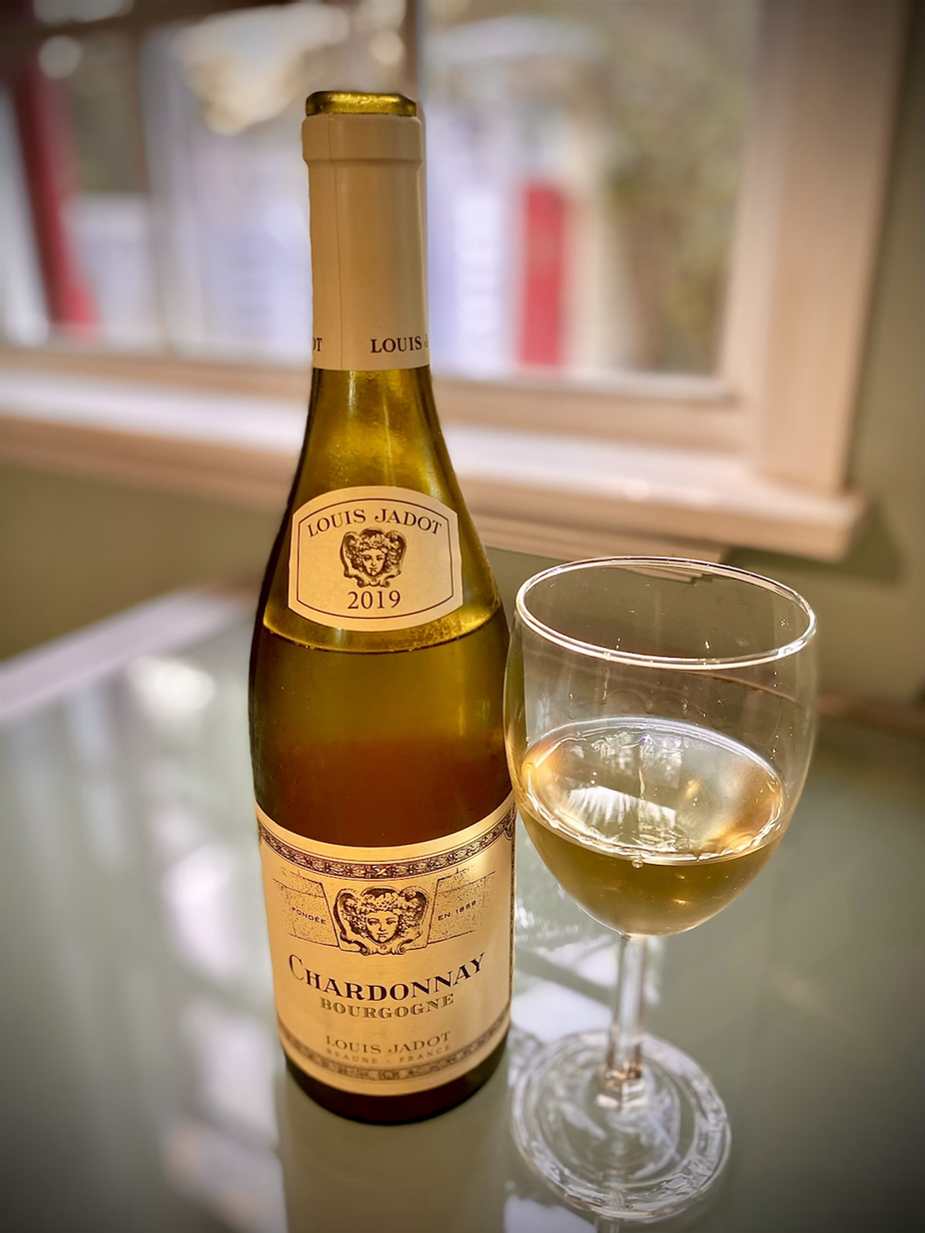 Bottle of Chardonnay wine