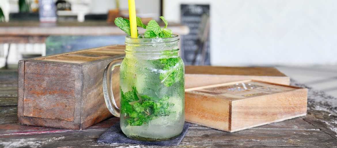 Minty cocktail