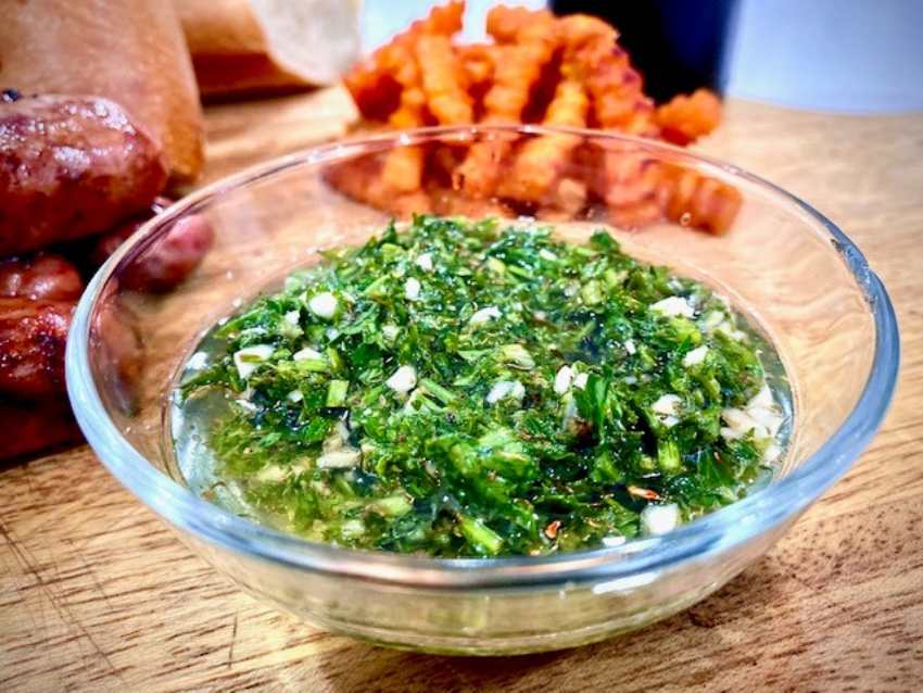 Argentinian food - chimichurri sauce