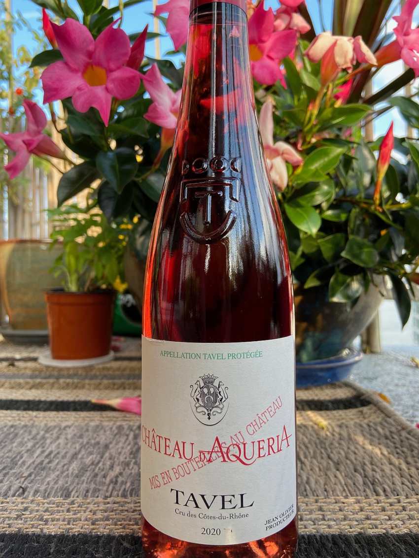 Chateau d'Aqueria Tavel wine for fall