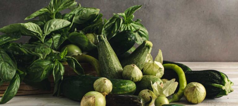 Farmer's market Basil and zucchini