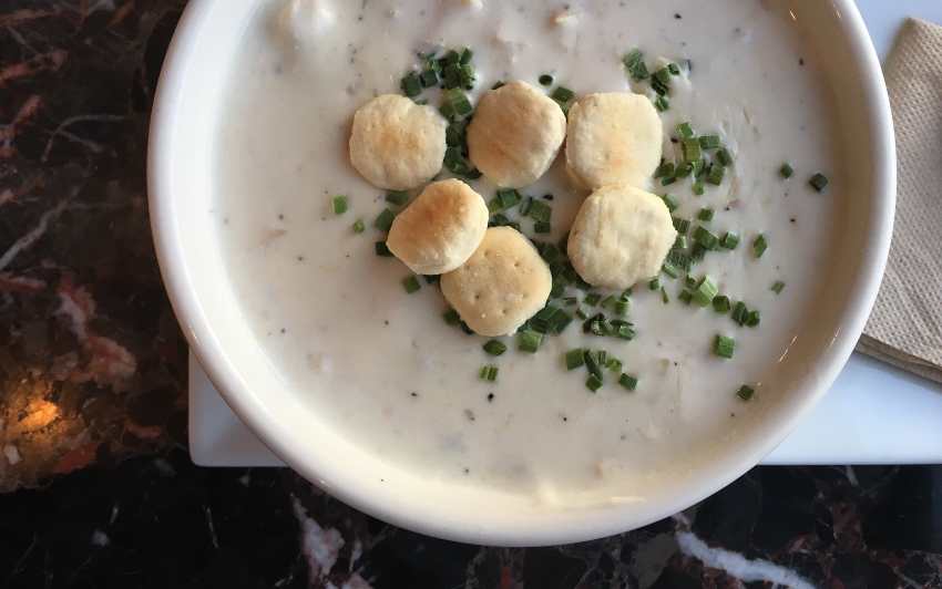 New England clam chowder