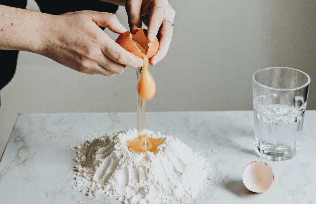 Making homemade pasta