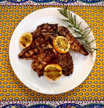 Lemon-rosemary grilled chicken